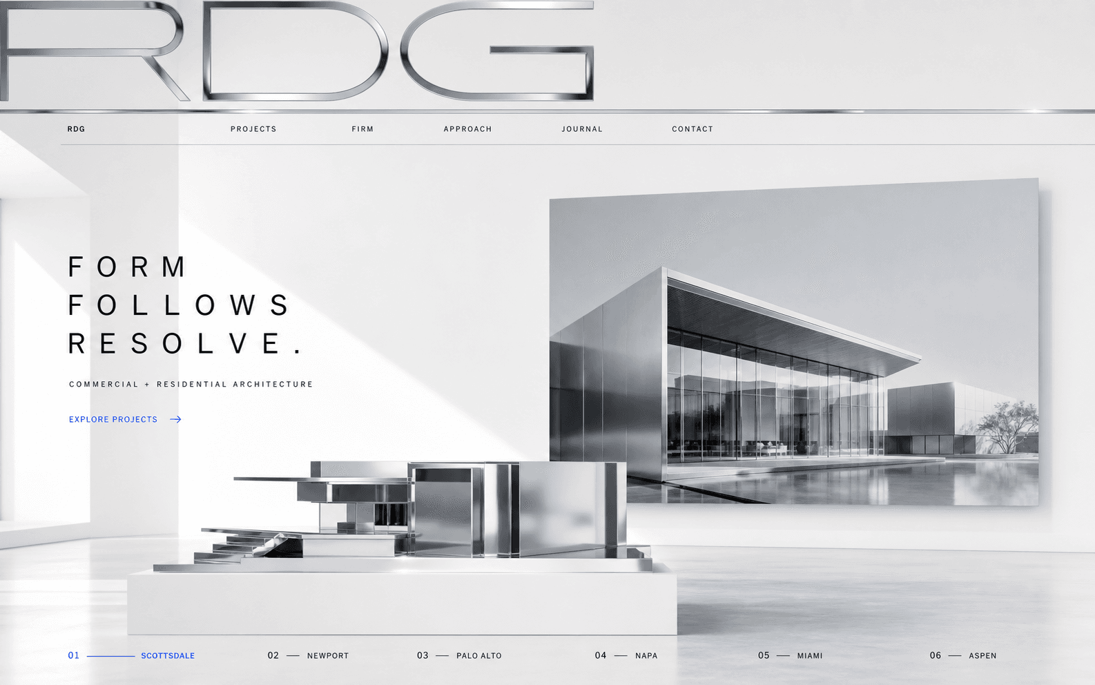Chrome Gallery website direction